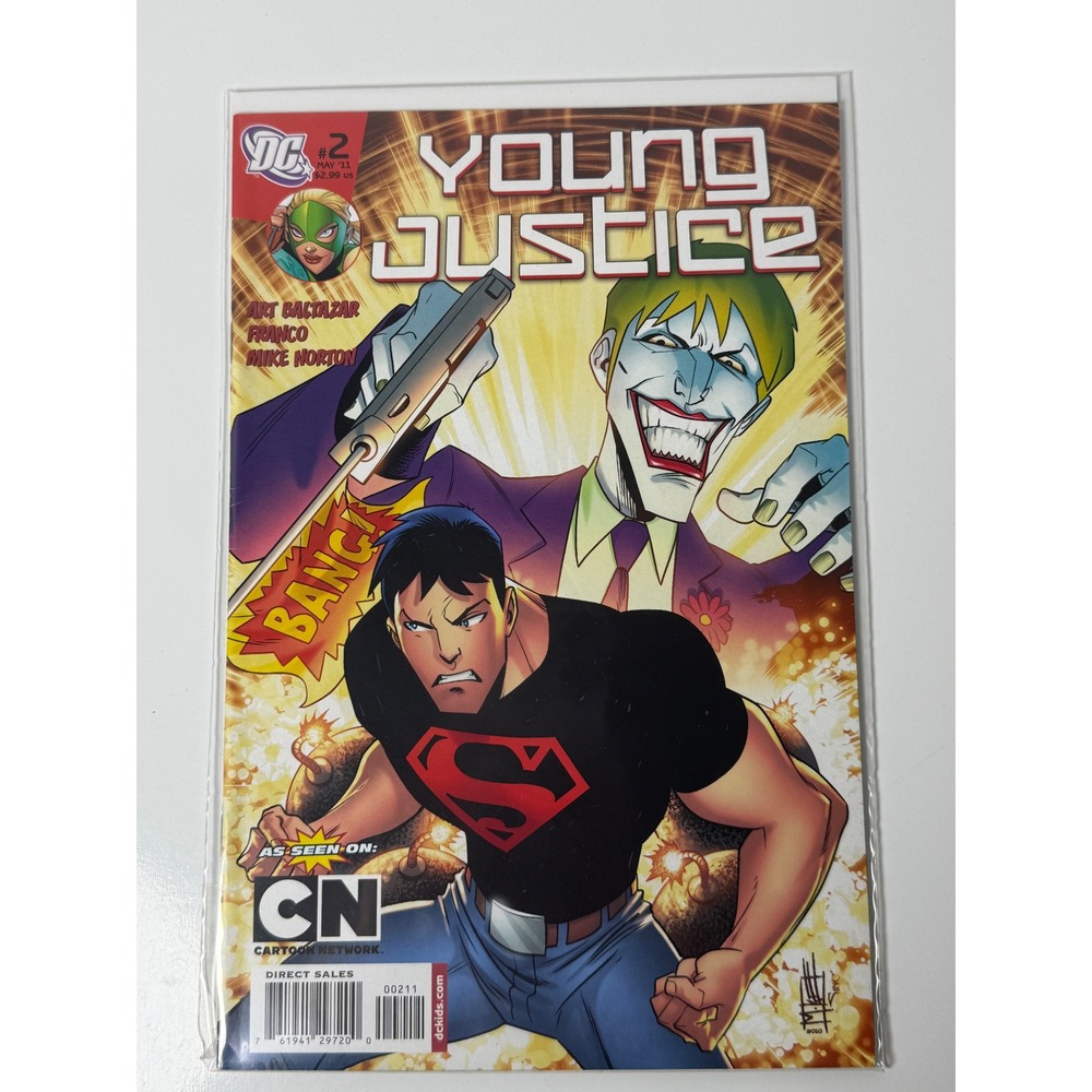 DC Comics Young Justice #2 May 2011 Superboy Joker Art Baltazar Mike Norton